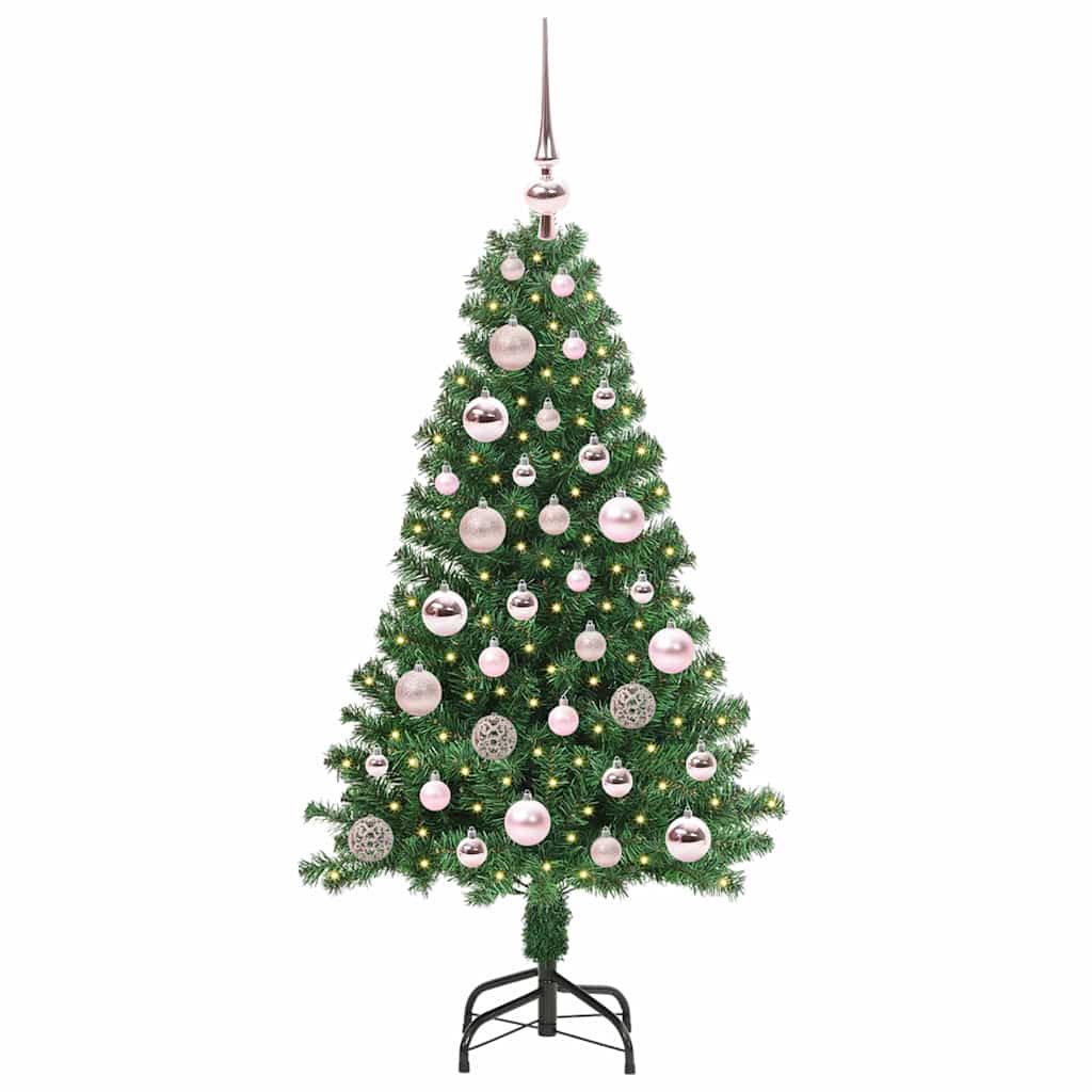 Vidaxx albero di Natale artificiale verde 120 cm in PVC e acciaio e plastica