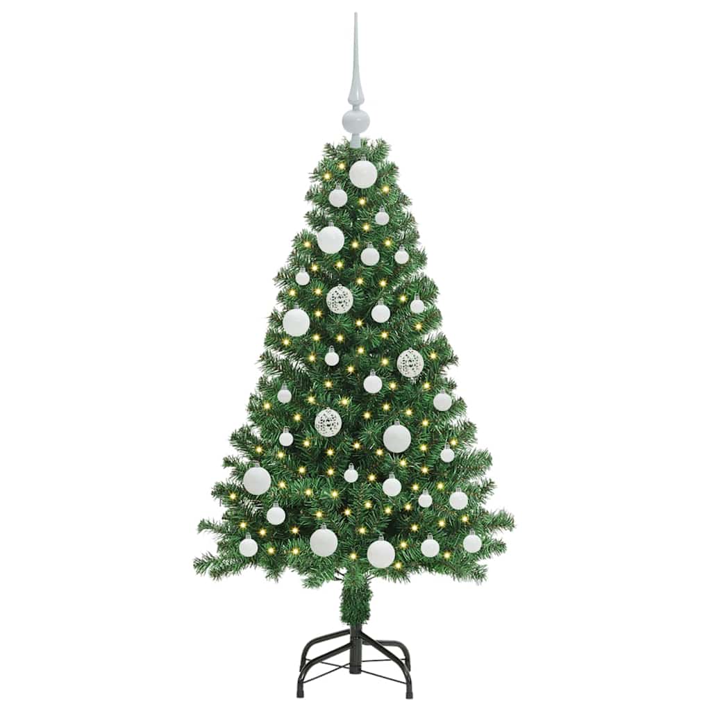 Vidaxx albero di Natale artificiale verde 120 cm in PVC e acciaio e plastica