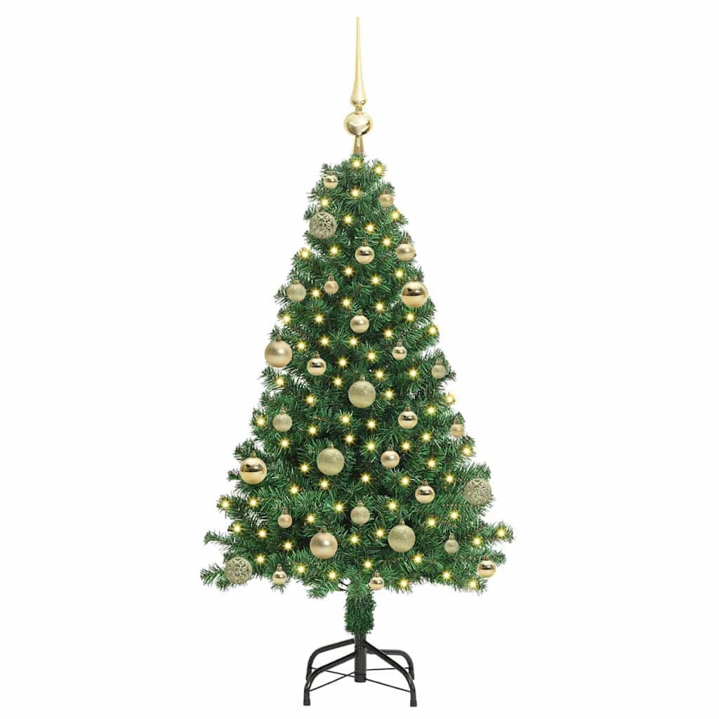 Vidaxx albero di Natale artificiale verde 120 cm in PVC e acciaio e plastica