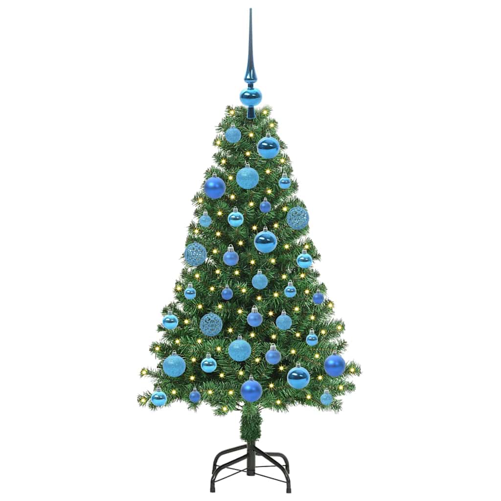 Vidaxx albero di Natale artificiale verde 120 cm in PVC e acciaio e plastica