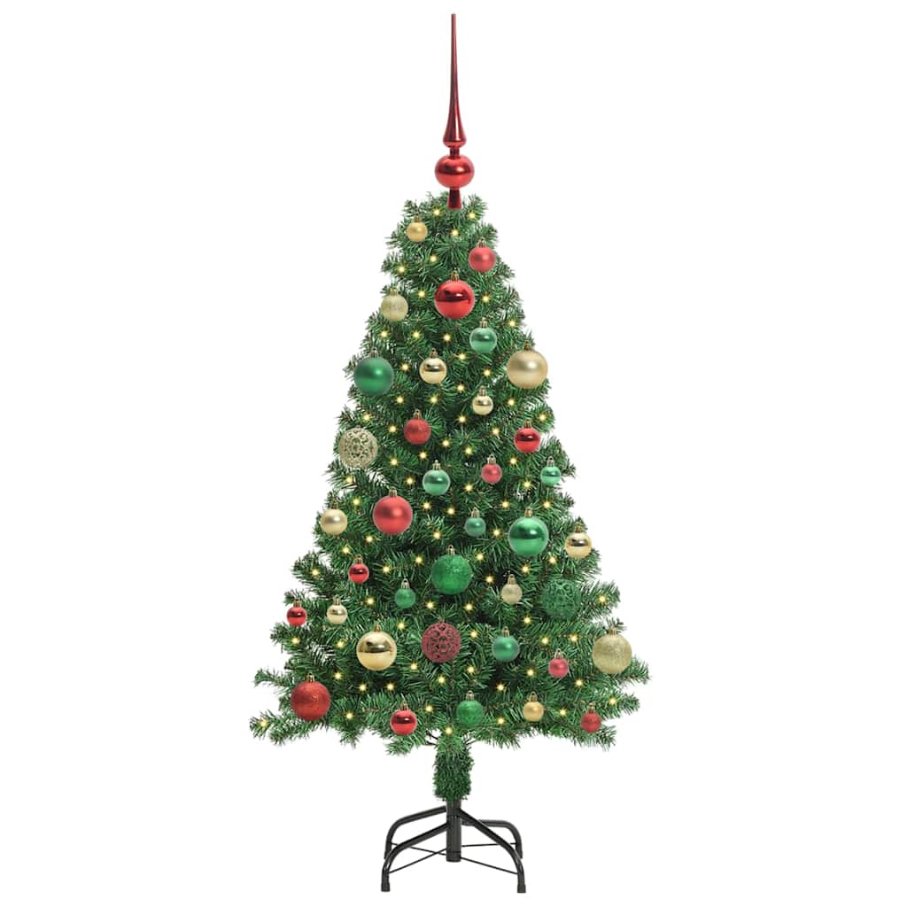 Vidaxx albero di Natale artificiale verde 120 cm in PVC e acciaio e plastica
