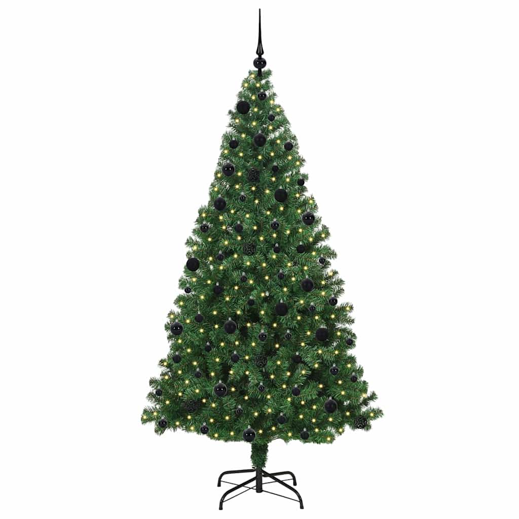 Vidaxx albero di Natale artificiale verde 210 cm PVC, acciaio e plastica