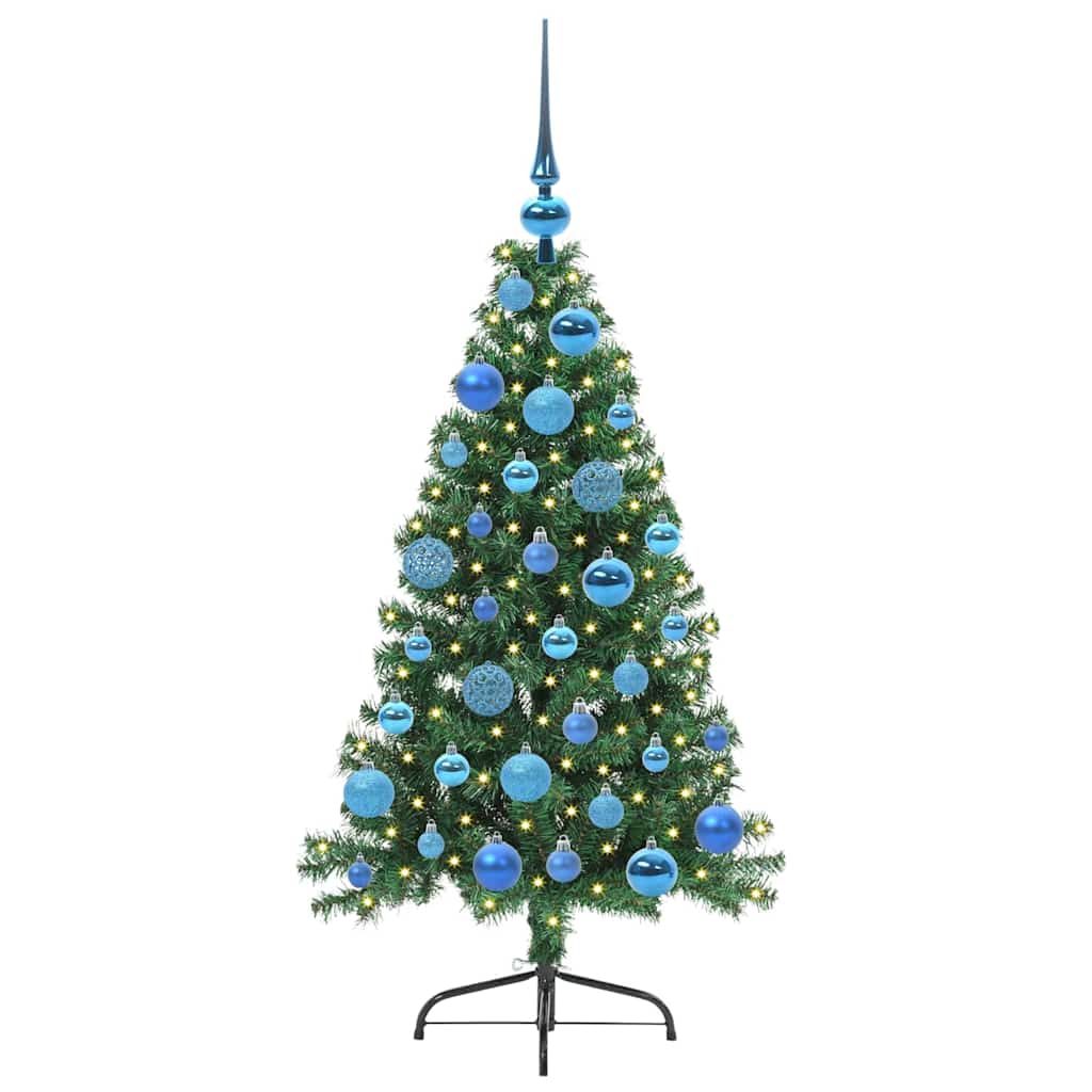 Vidaxl kunstmatig voorverlicht kerstboom met 150 led groen 120 cm pvc