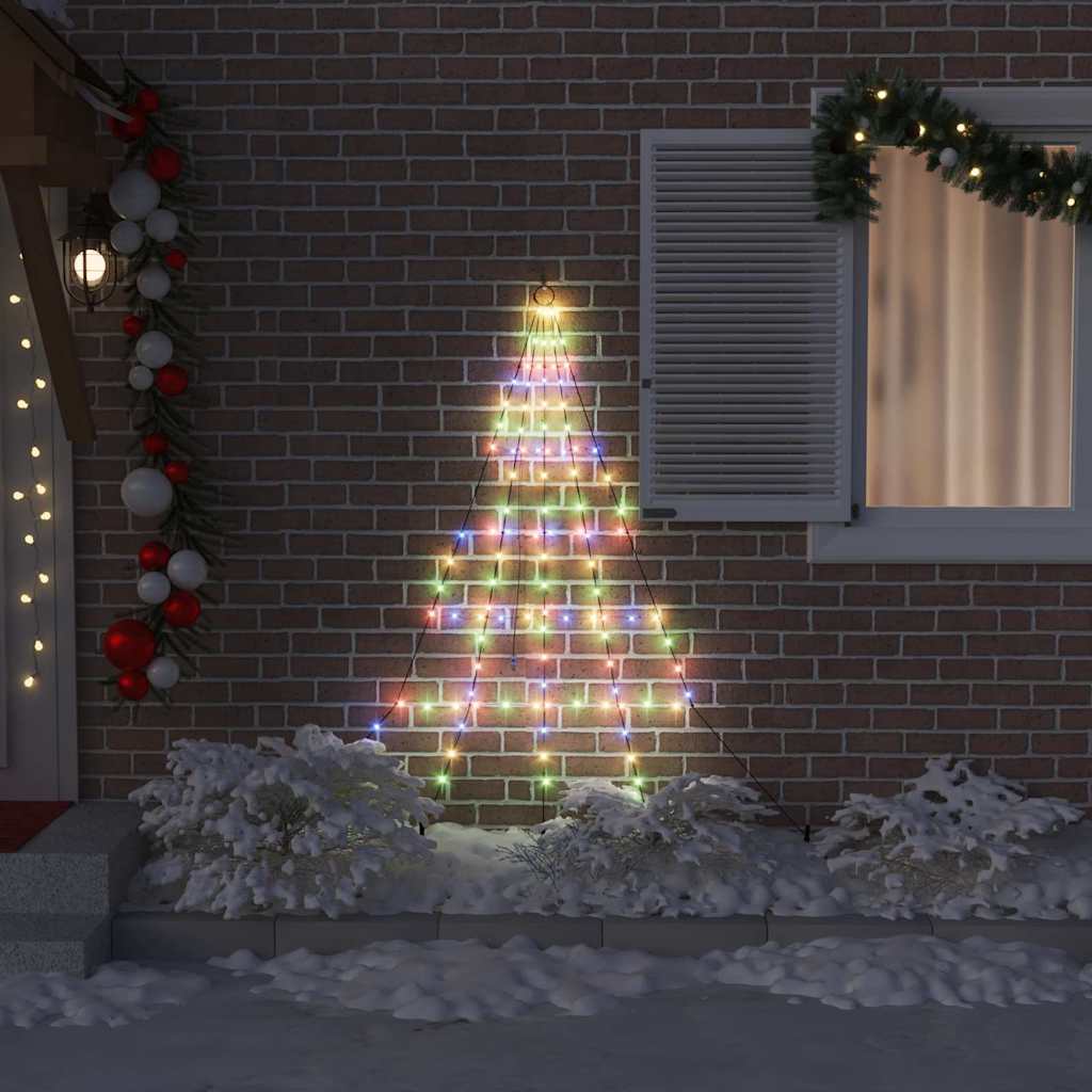 Vidaxl led kerstboom met grondspiesjes multikleur 182 cm metaal