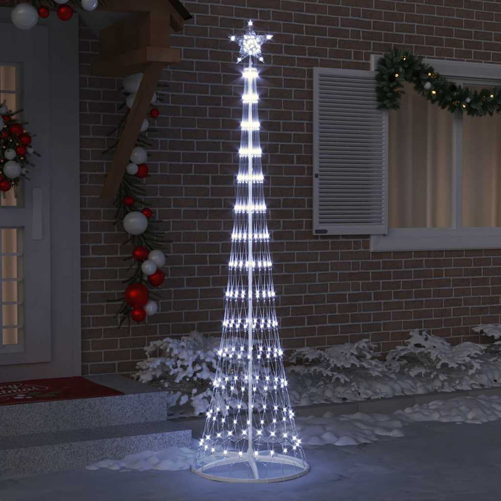 Vidaxl led kerstboom met 290 led koudwit 70 x 70 x 250 cm metaal