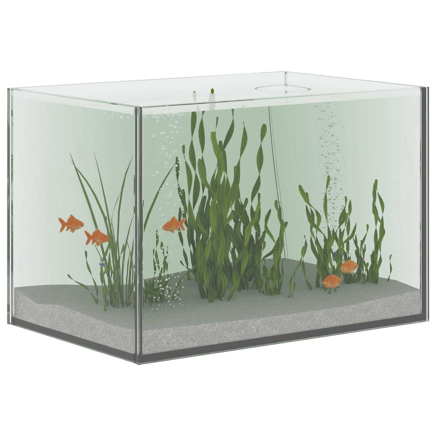 Vidaxl aquarium met opslag doorzichtig 30 x 20 x 20 cm glas