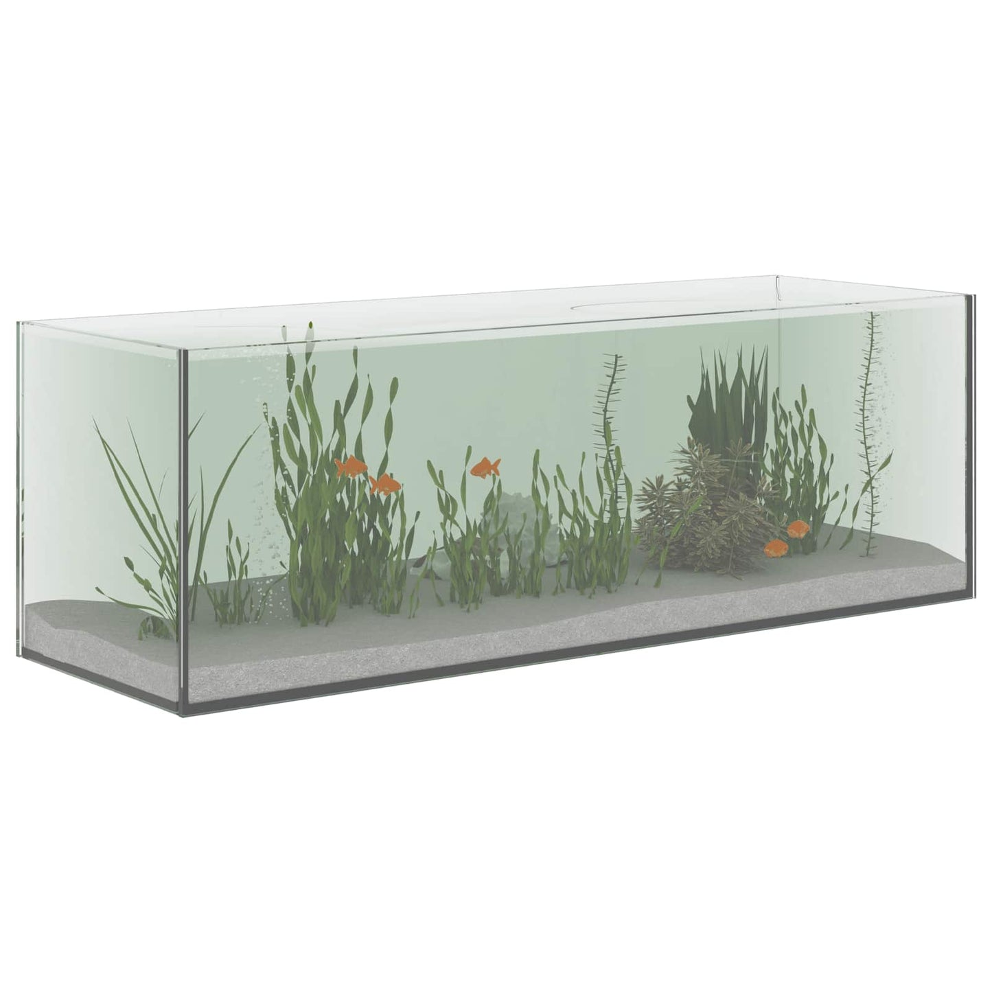 Vidaxl aquarium met opslag doorzichtig 60 x 20 x 20 cm glas