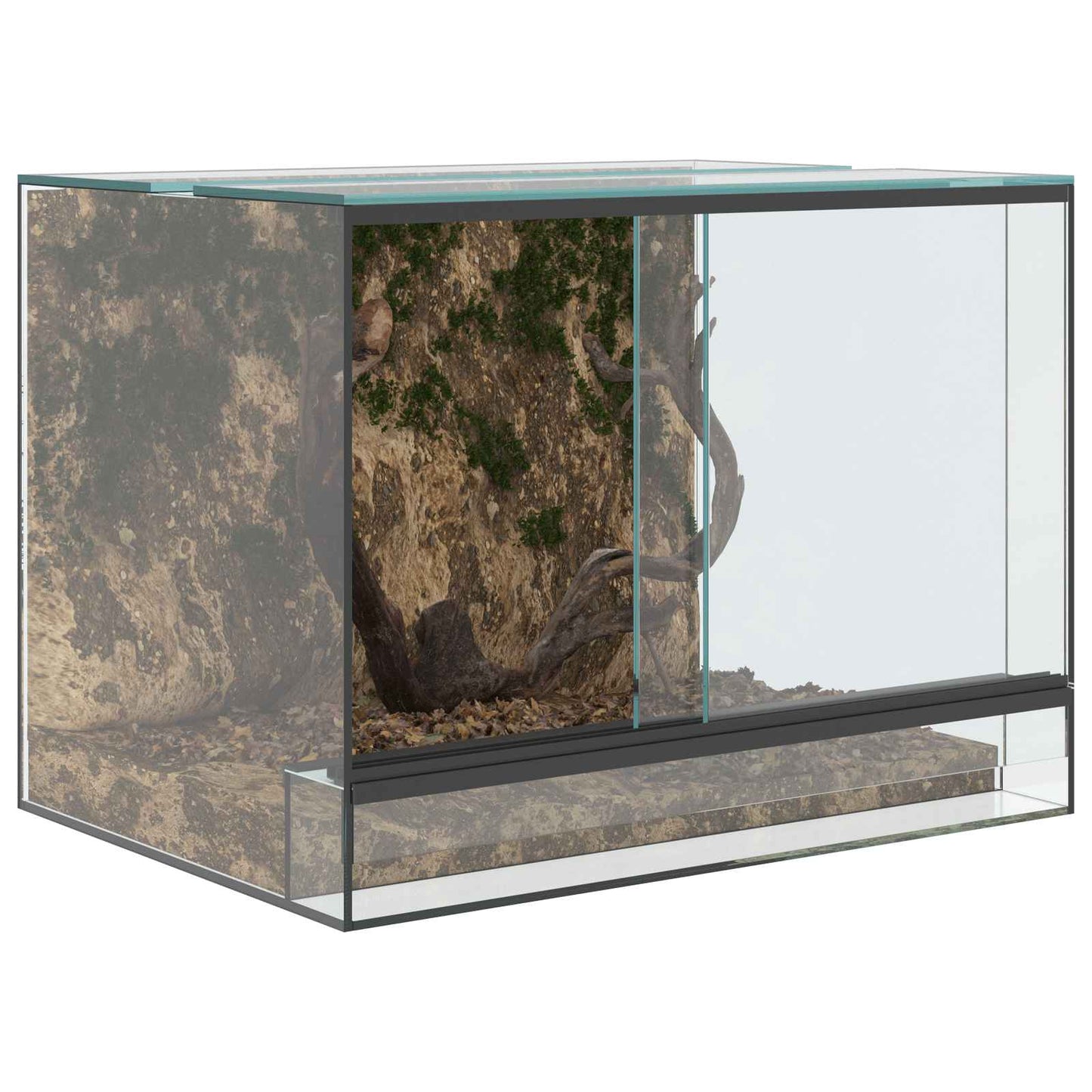 Vidaxl terrarium met opslag doorzichtig 40 x 30 x 30 cm glas