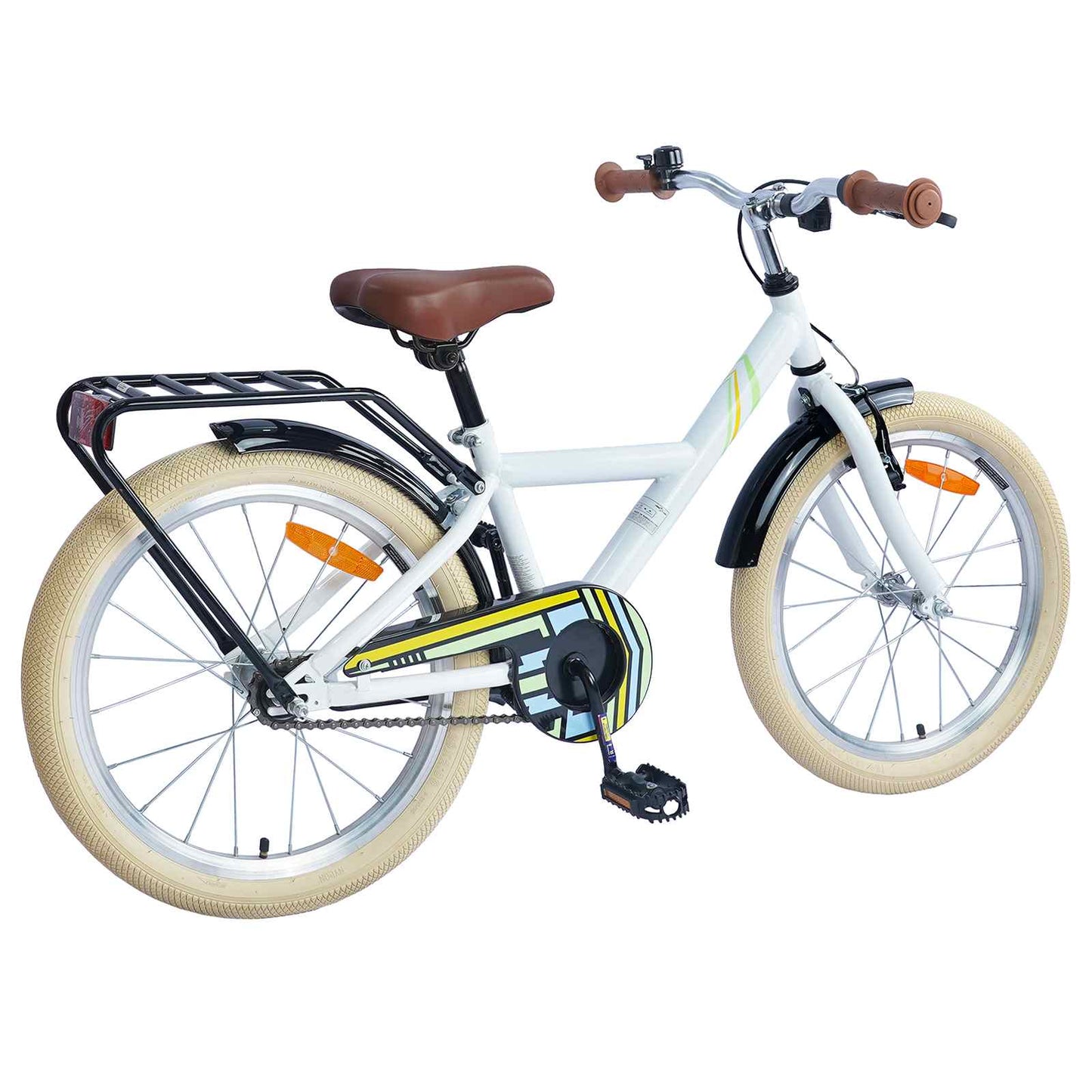Vidaxl kinderfiets 20 inch voor 6-11 jaar oud wit