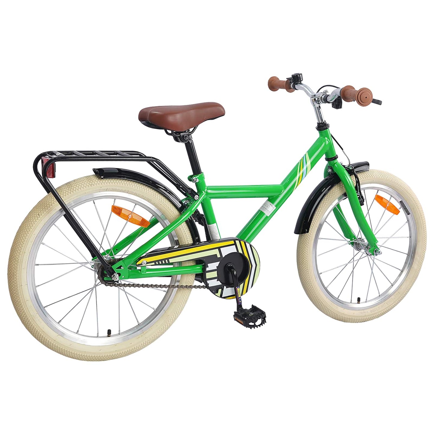 Vidaxl kinderfiets 24 inch voor 8-12 jaar oud groen