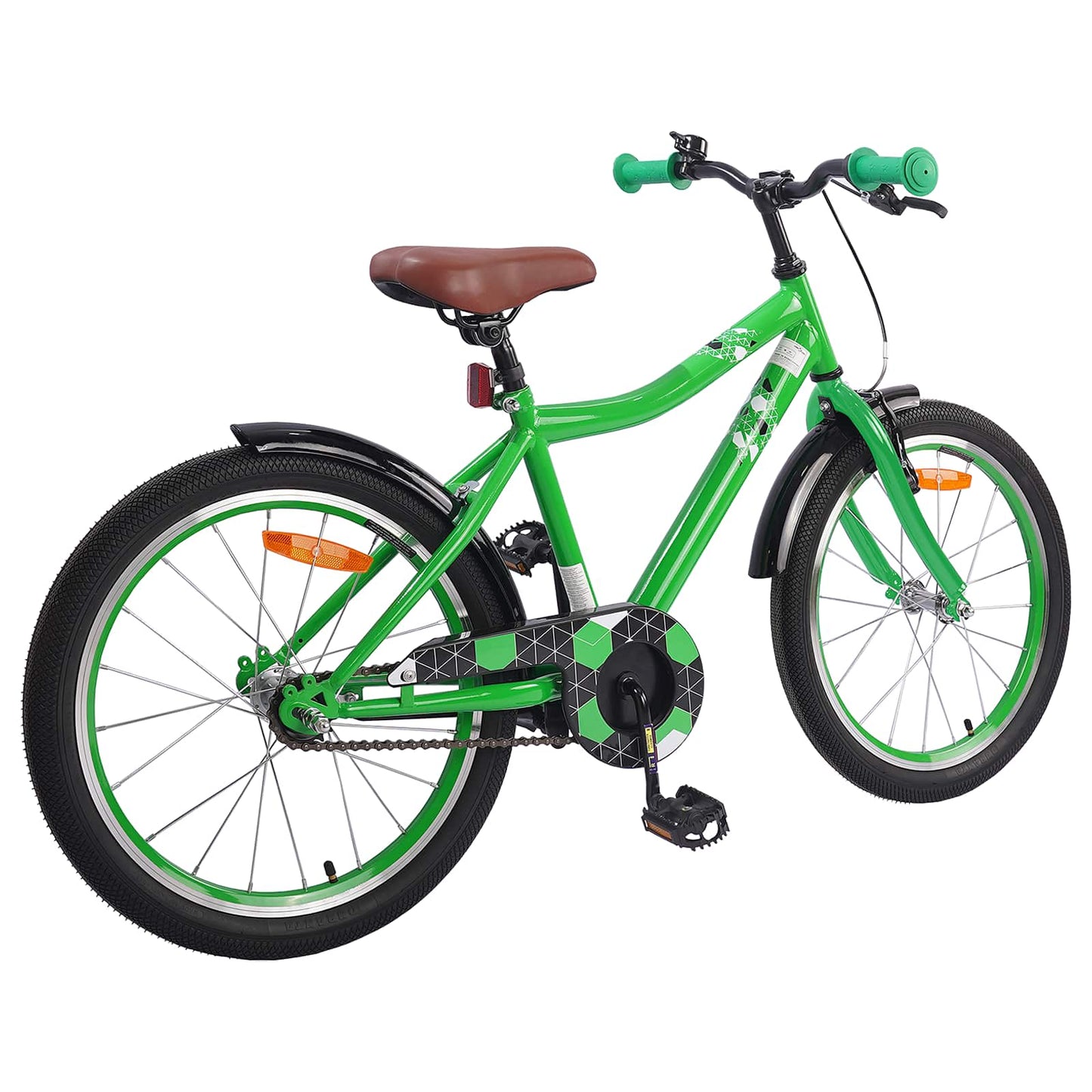 Bicicletta per bambini VidaXL 20 pollici per 6-11 anni verde