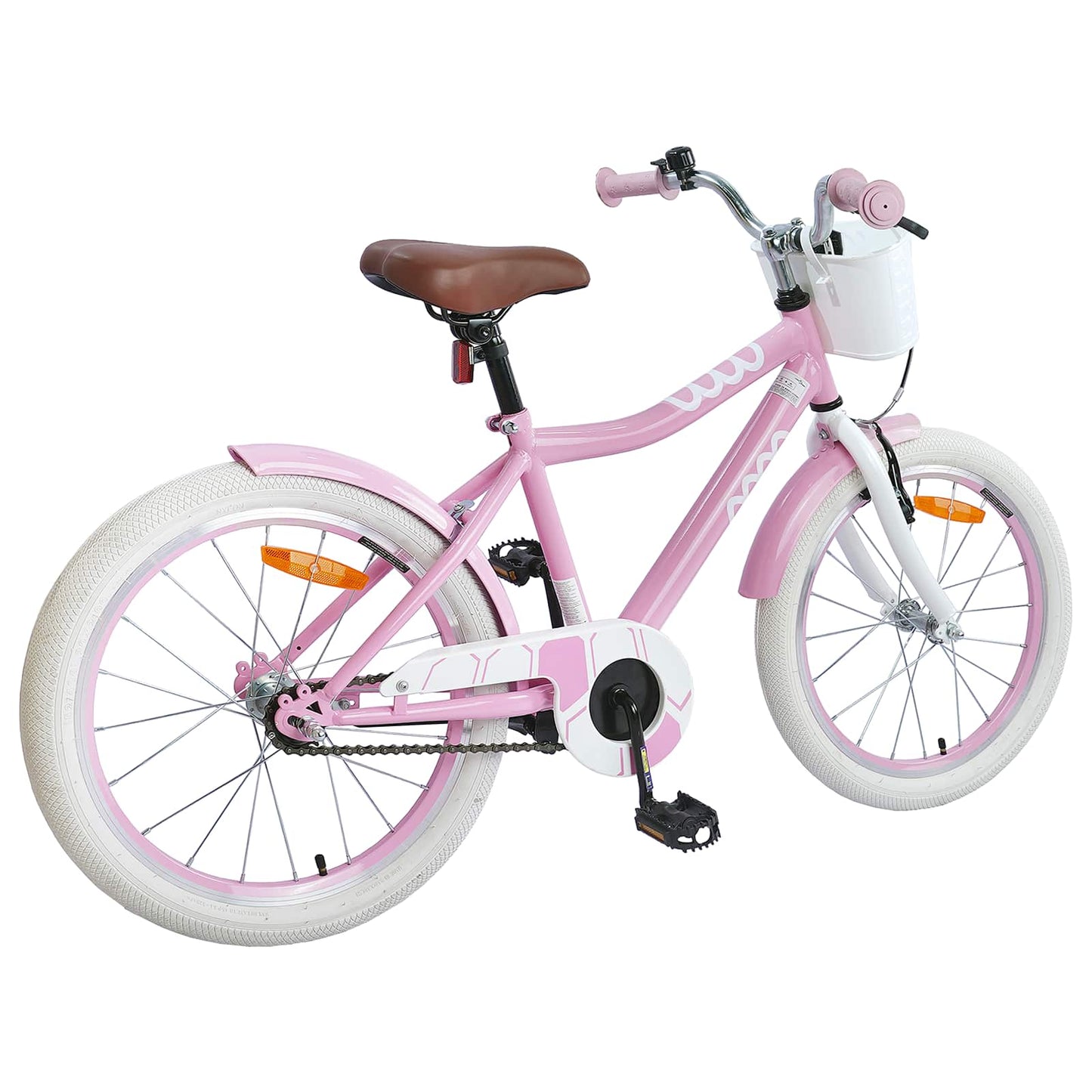 Vidaxl kinderfiets 20 inch voor 6-11 jaar oud lichtroze