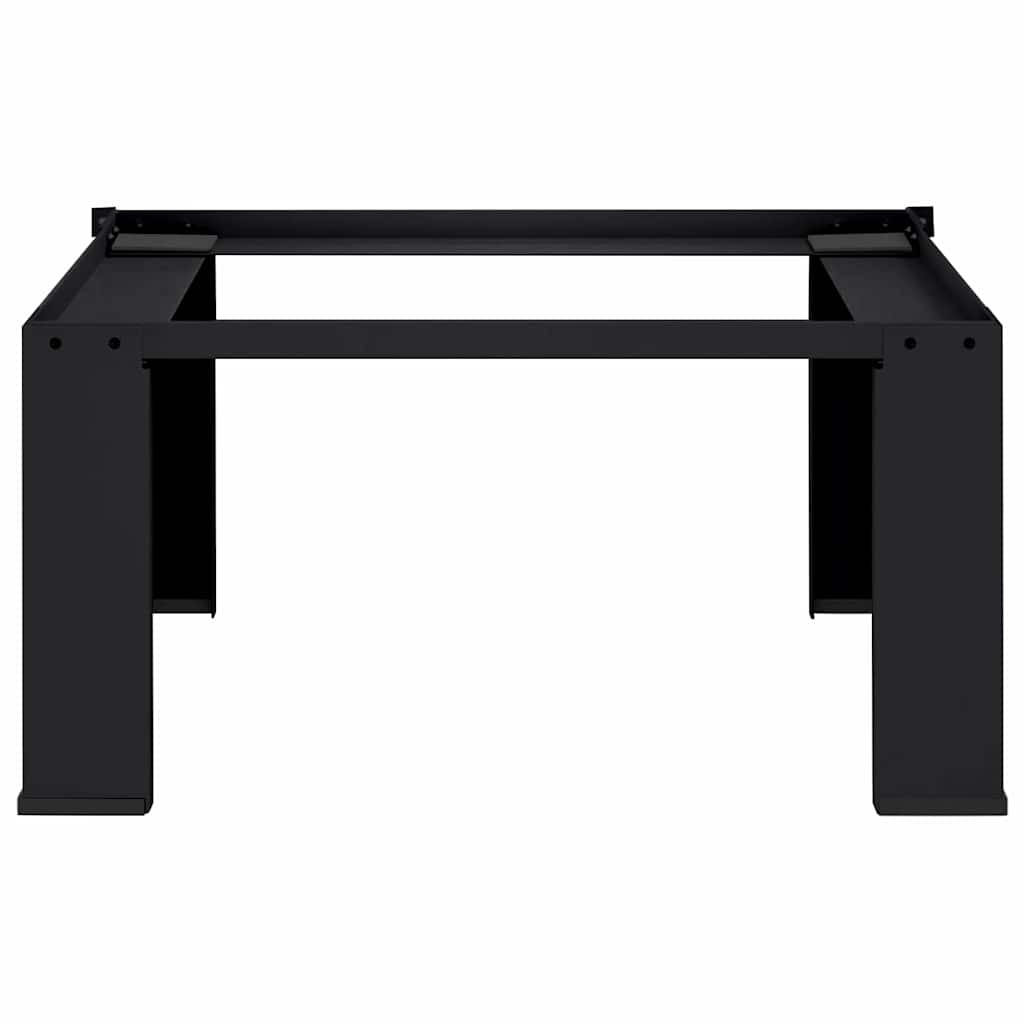 Base per lavatrice Vidaxx nera 64 x 55 x 32,5 cm in acciaio