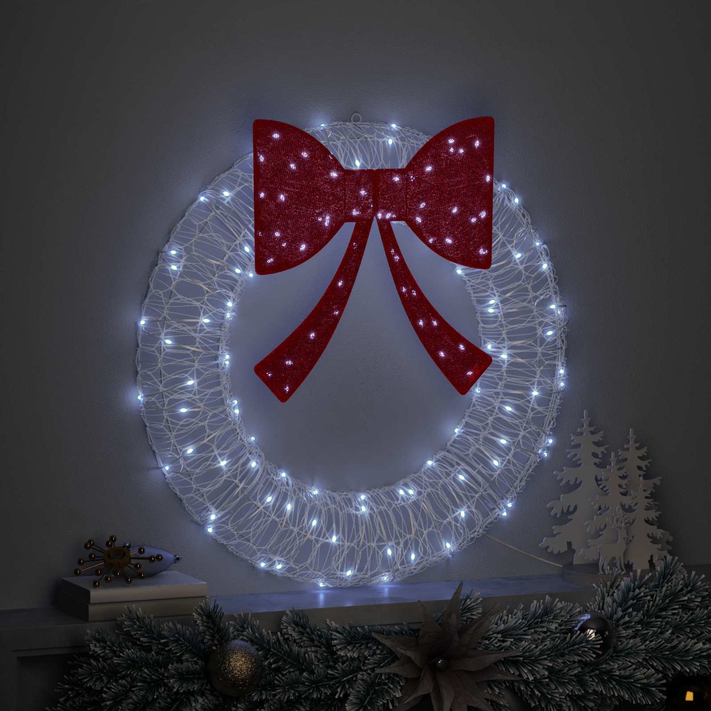 Ghirlanda Vidaxx con 60 LED bianco freddo 76 x 76 x 8,5 cm in acrilico