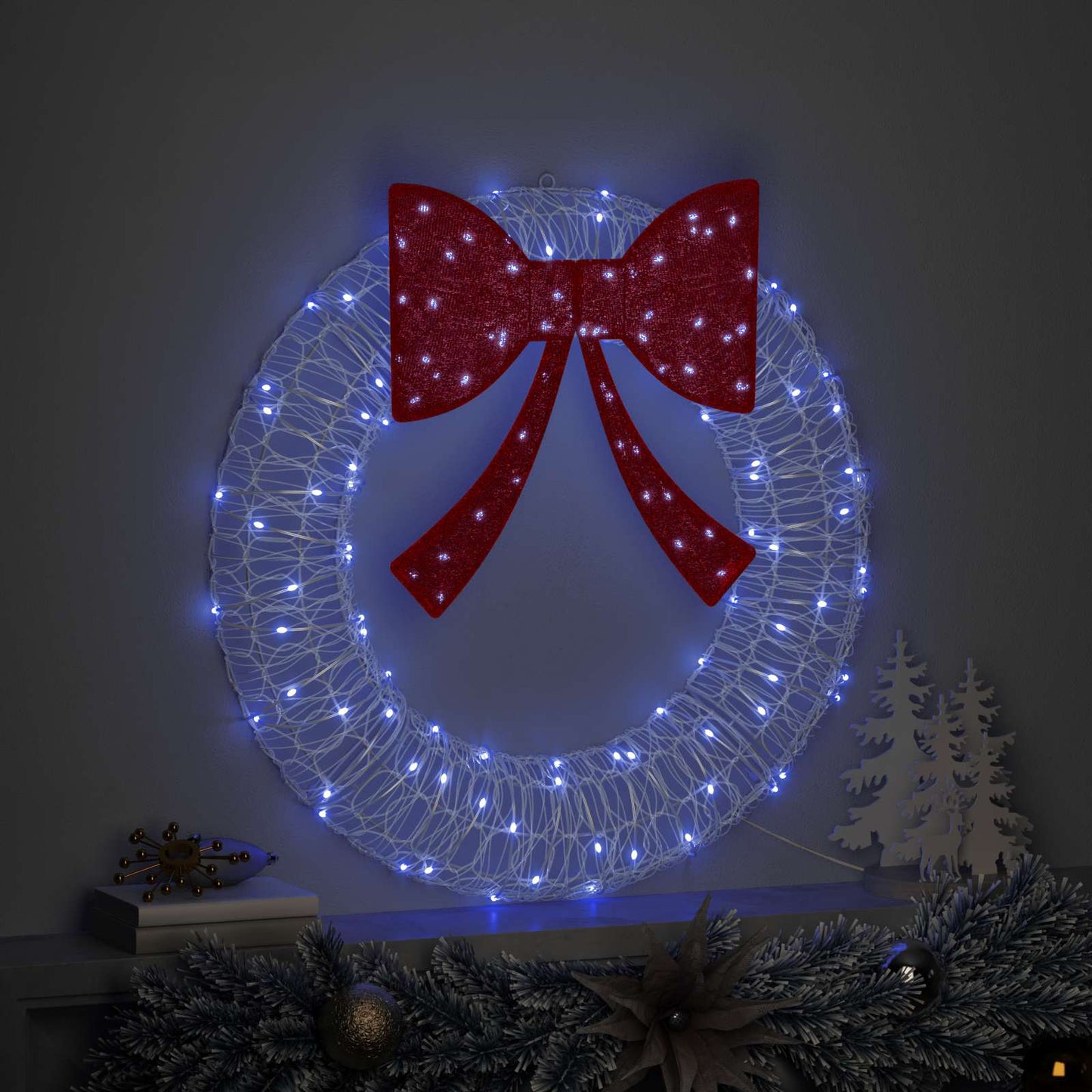 Ghirlanda Vidaxx con 60 LED blu 76 x 76 x 8,5 cm in acrilico