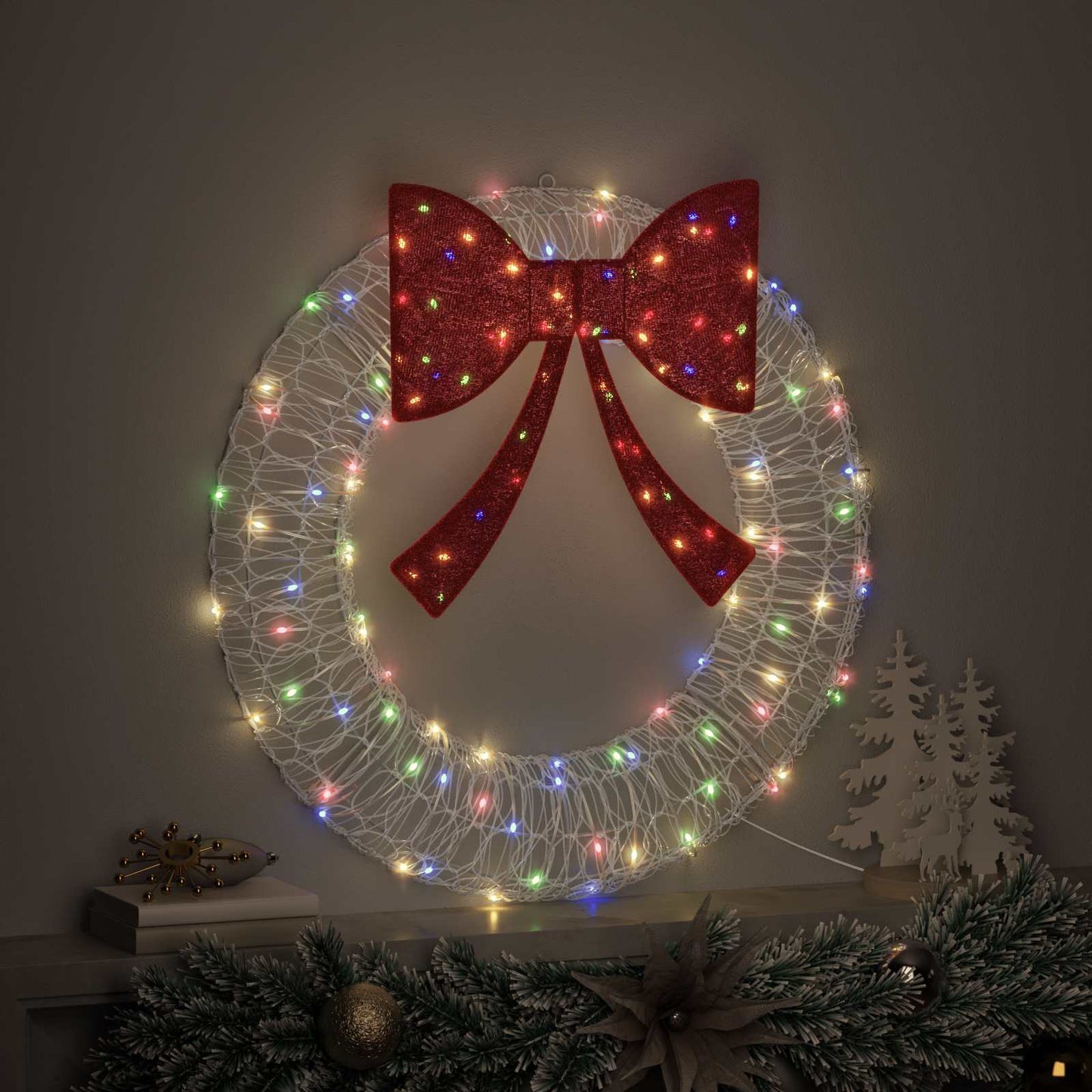 Ghirlanda Vidaxx con 60 LED multicolori 76 x 76 x 8,5 cm in acrilico