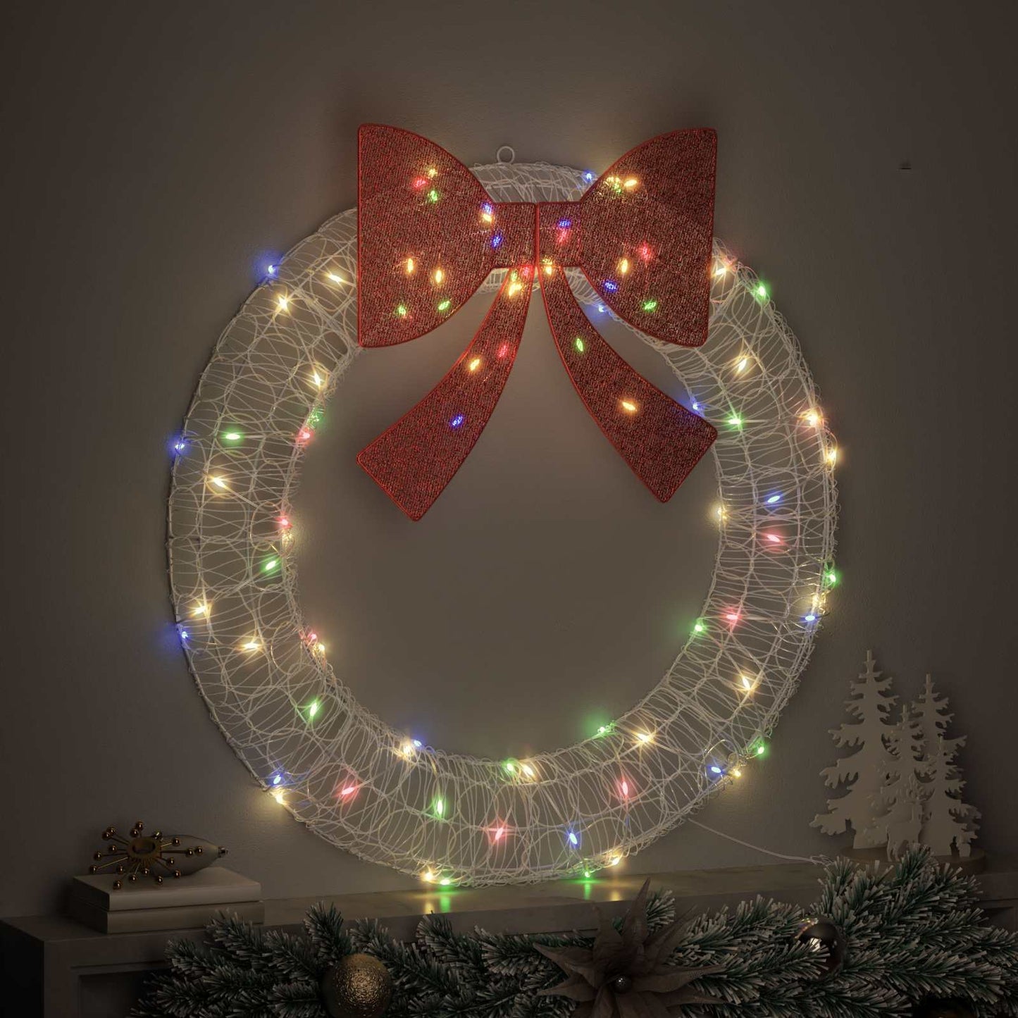 Ghirlanda Vidaxx con 80 LED multicolori 92 x 92 x 9,5 cm in acrilico