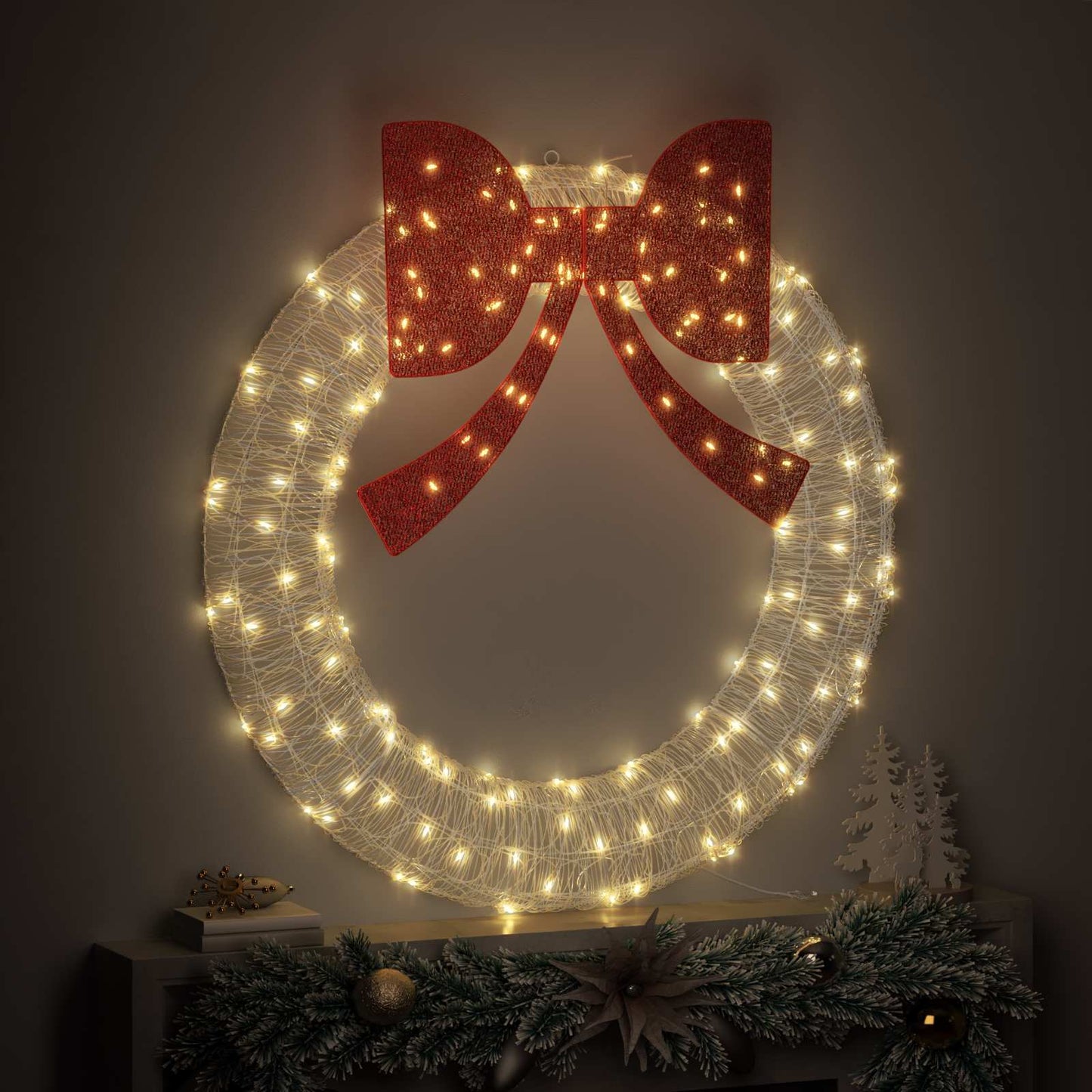 Ghirlanda Vidaxx con 150 LED bianco caldo in acrilico da 120 cm