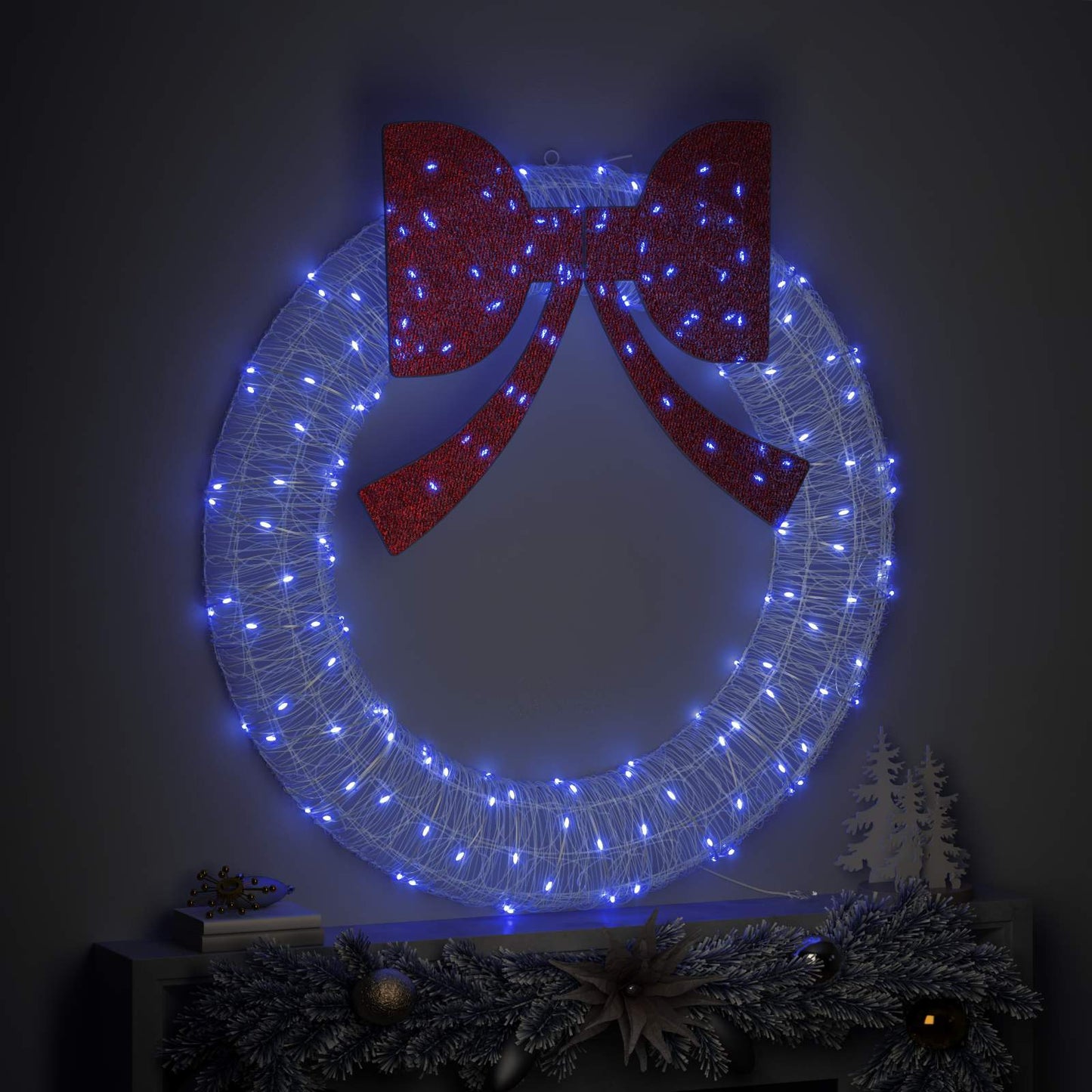 Ghirlanda Vidaxx con 150 LED blu in acrilico da 120 cm