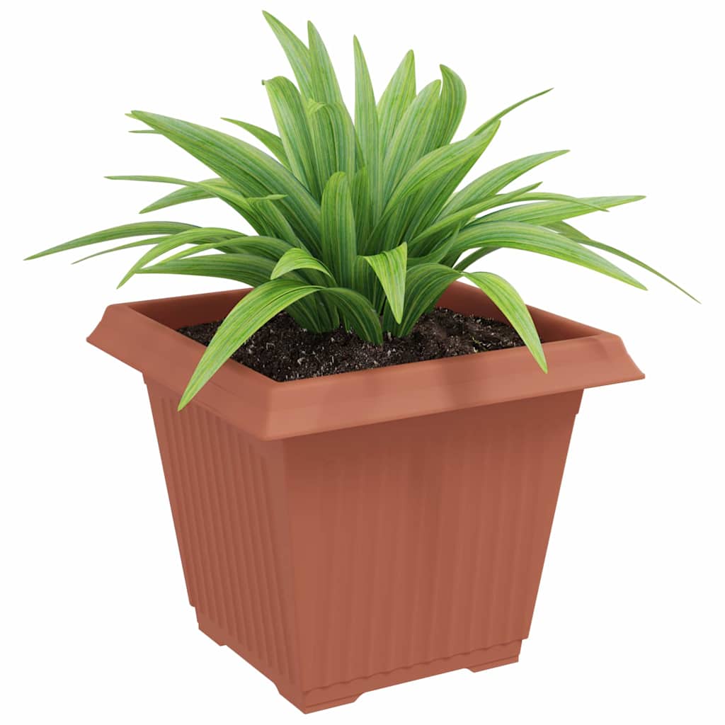 Vidaxl vierkante bloempot 24 pcs baksteenrood 38 x 38 x 30 cm