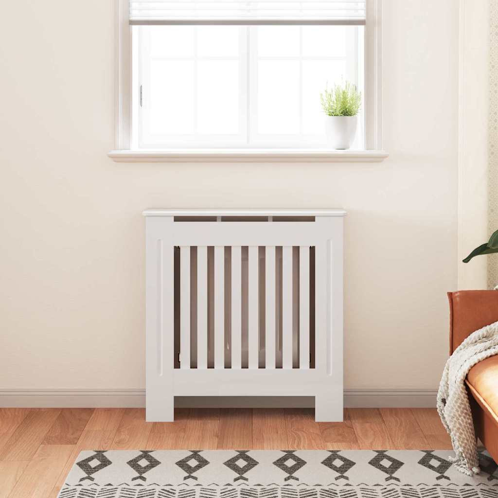 Vidaxl radiatorafdekking 2 pcs wit 78 x 19 x 81,5cm bewerkt hout