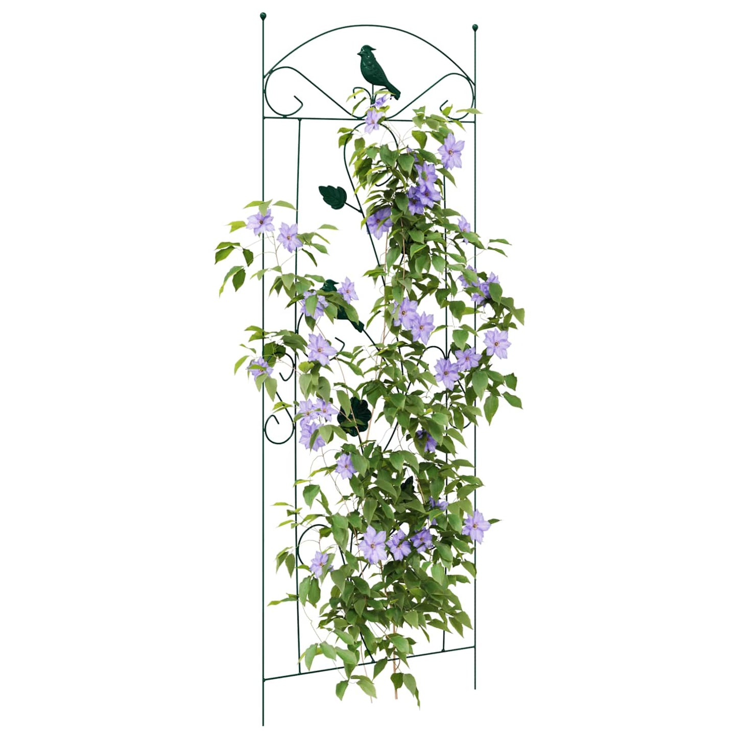 Vidaxl tuinhek 3 pcs groen 110 x 40 cm staal