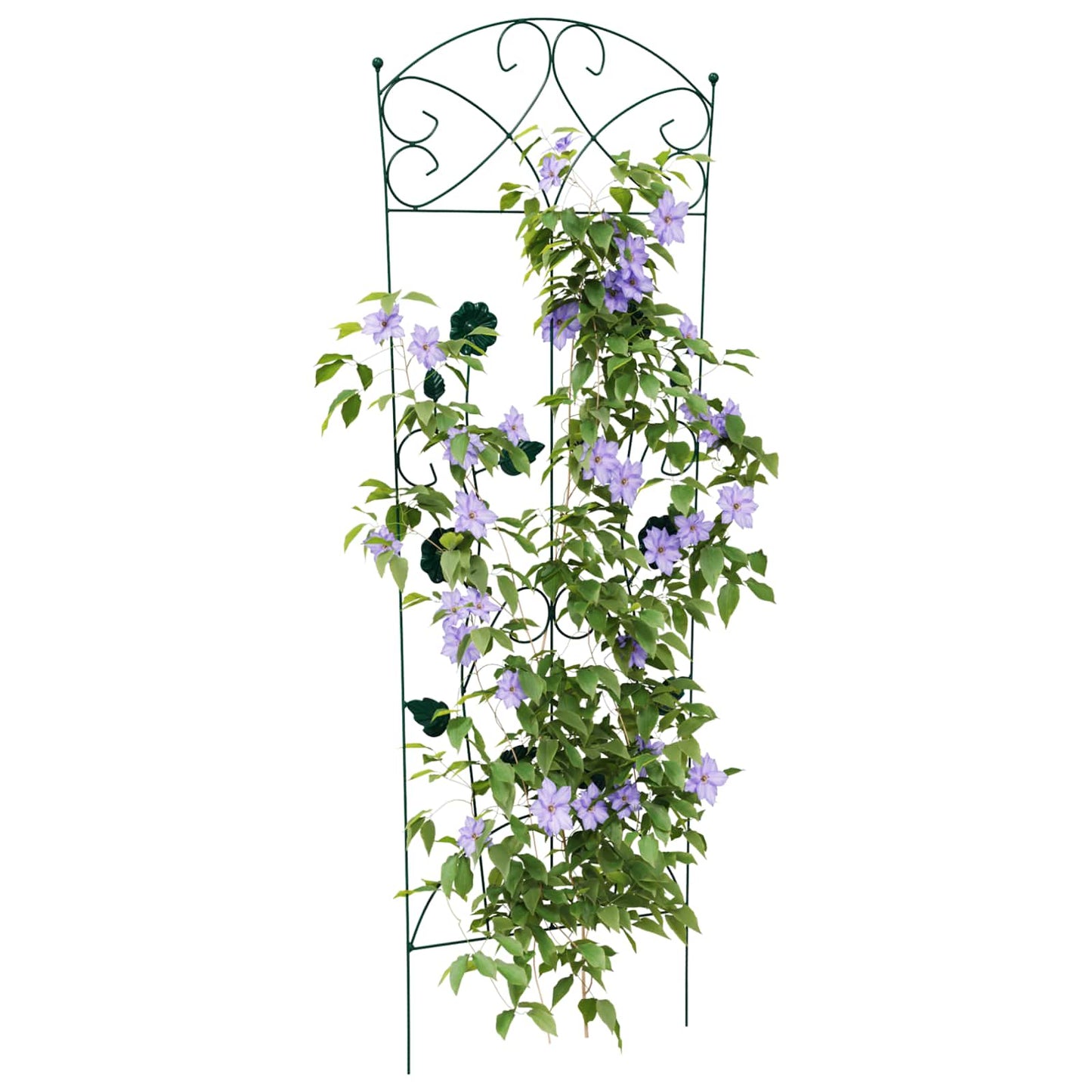 Vidaxl tuinhek 3 pcs groen 110,5 x 42,5 cm staal