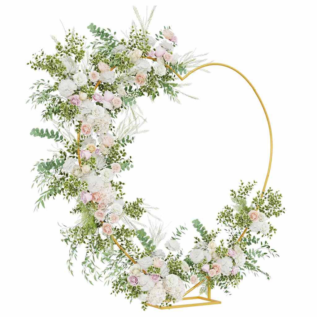 Vidaxl trouwrand goud 195 x 35 x 211 cm staal