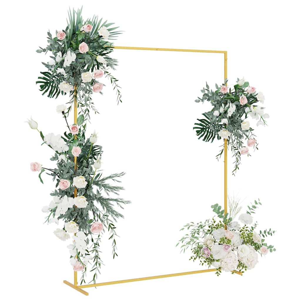 Vidaxl trouwrand goud 150 x 49,5 x 200 cm staal