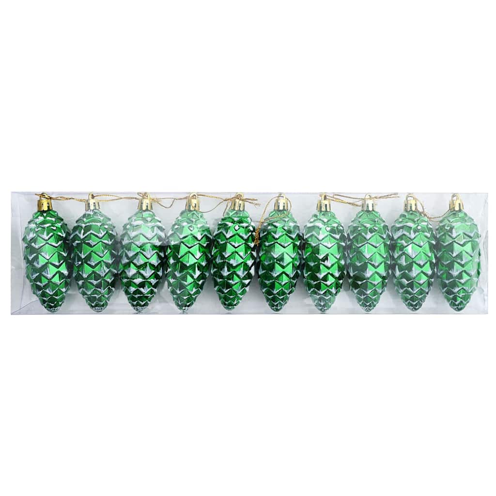 VidaXL Piña navideña 40uds plástico verde
