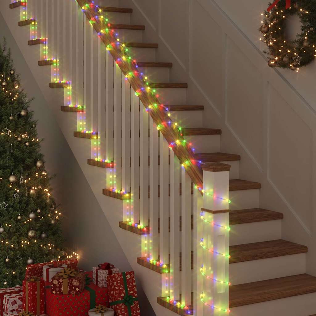 VidaXL Cuerda luminosa con 2400 LED multicolor 100 m PVC