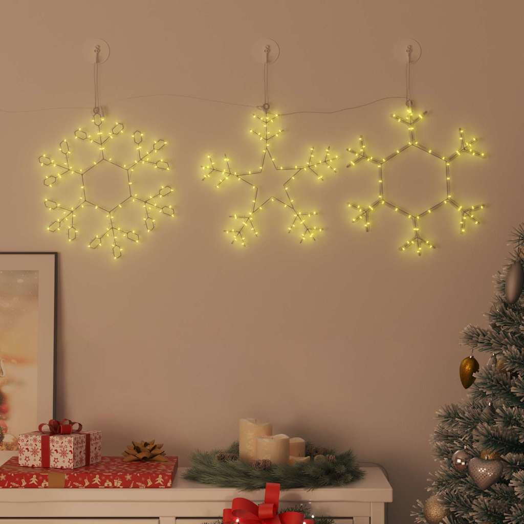 Vidaxl kerstsneeuwvlok met 252 led warmwit 44,5 x 38 cm pvc
