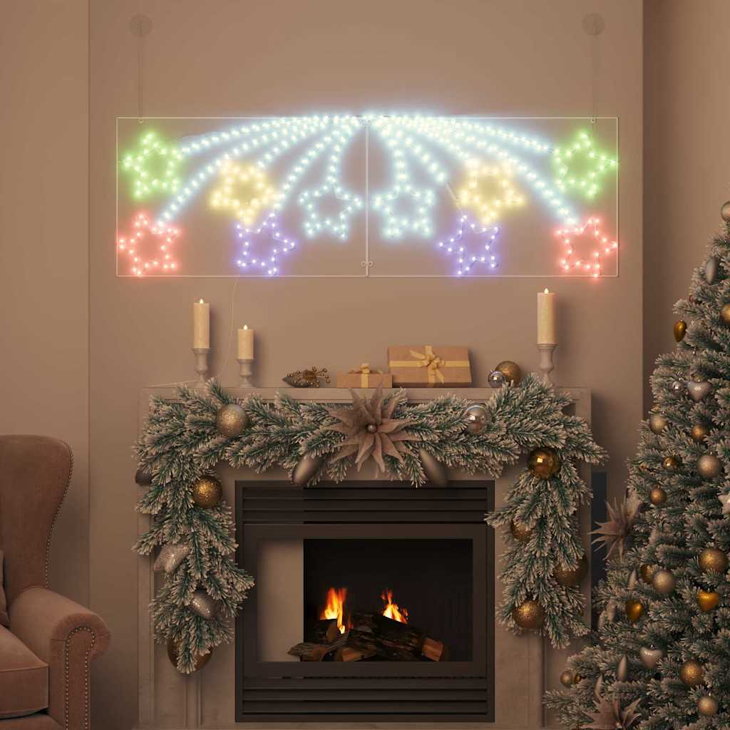 Vidaxl kerstster met 432 led multikleur 182 x 58 cm pvc