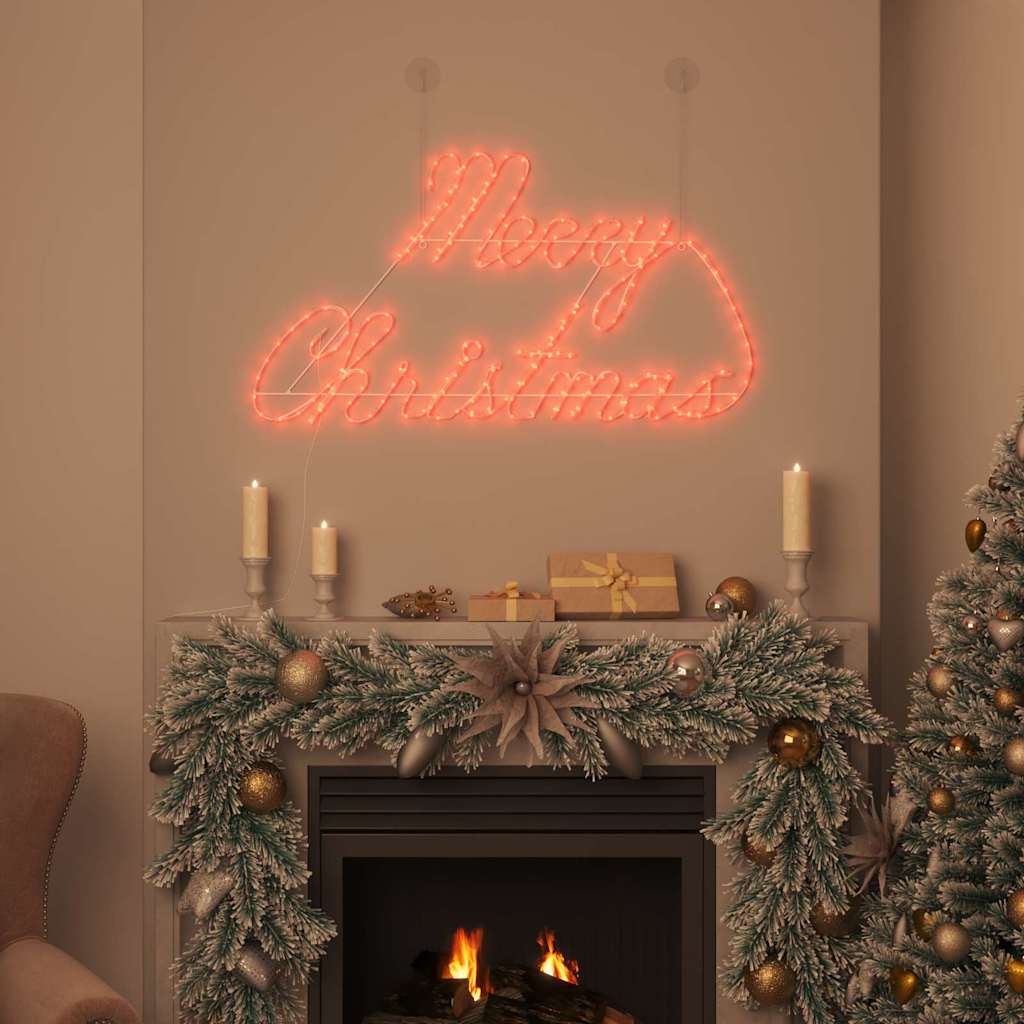 Vidaxl kerstbord met 216 led rood 99 x 55 x 13 cm ijzer