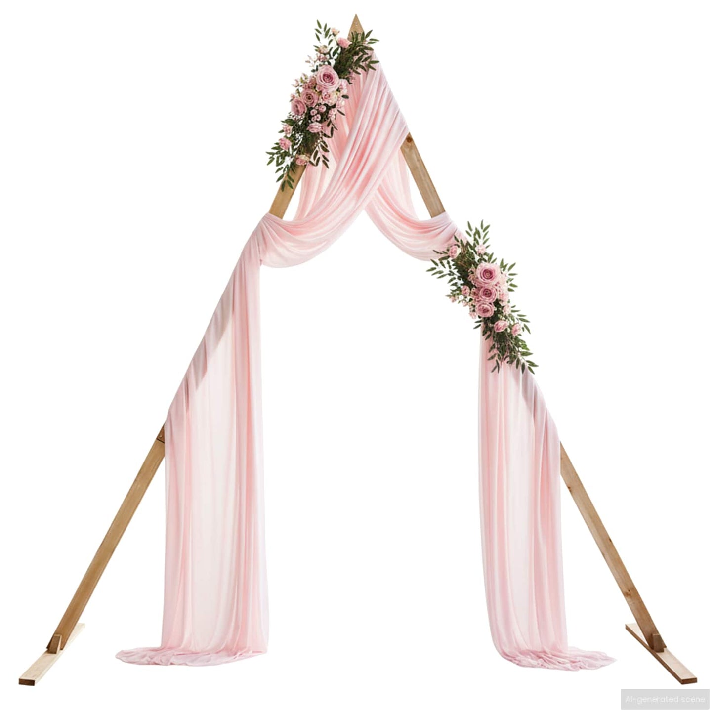Vidaxx Borde de boda marrón claro 202 x 95 x 254 cm madera maciza de pino