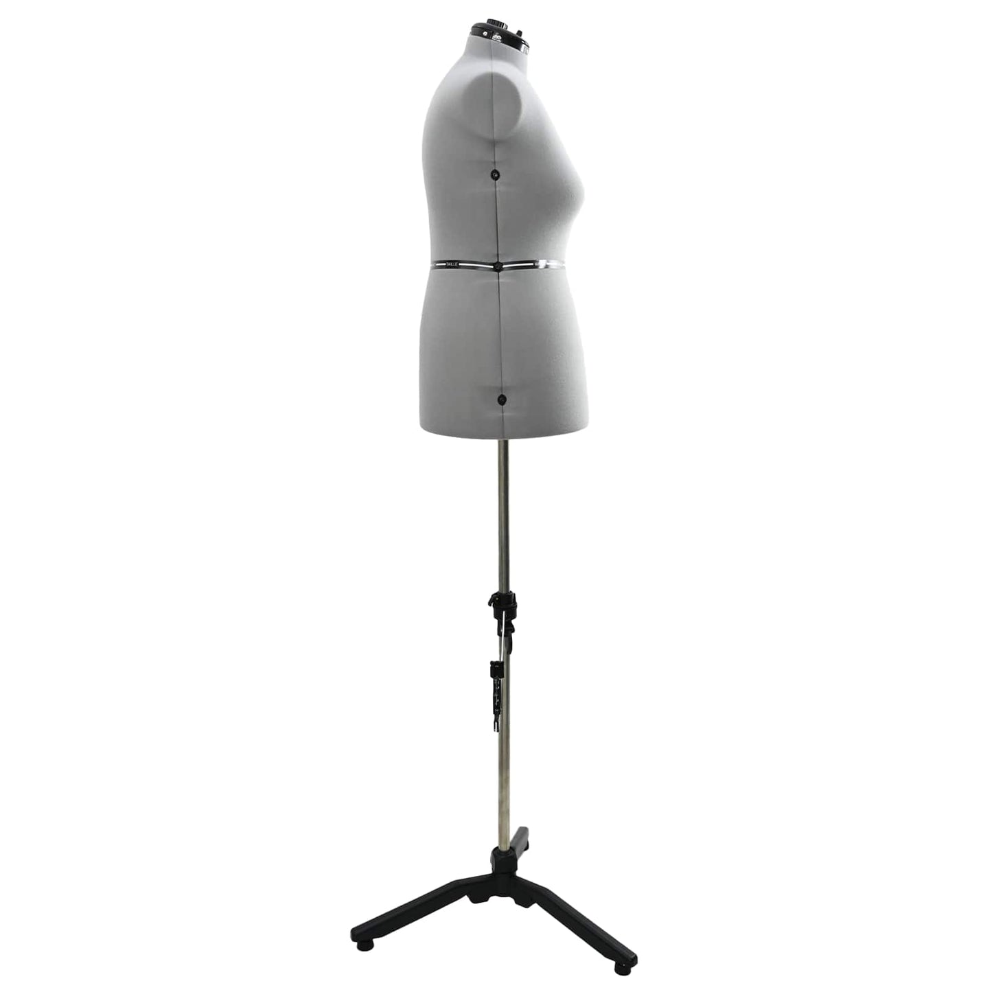 VidaXL abito regolabile forma donna grigio l velluto