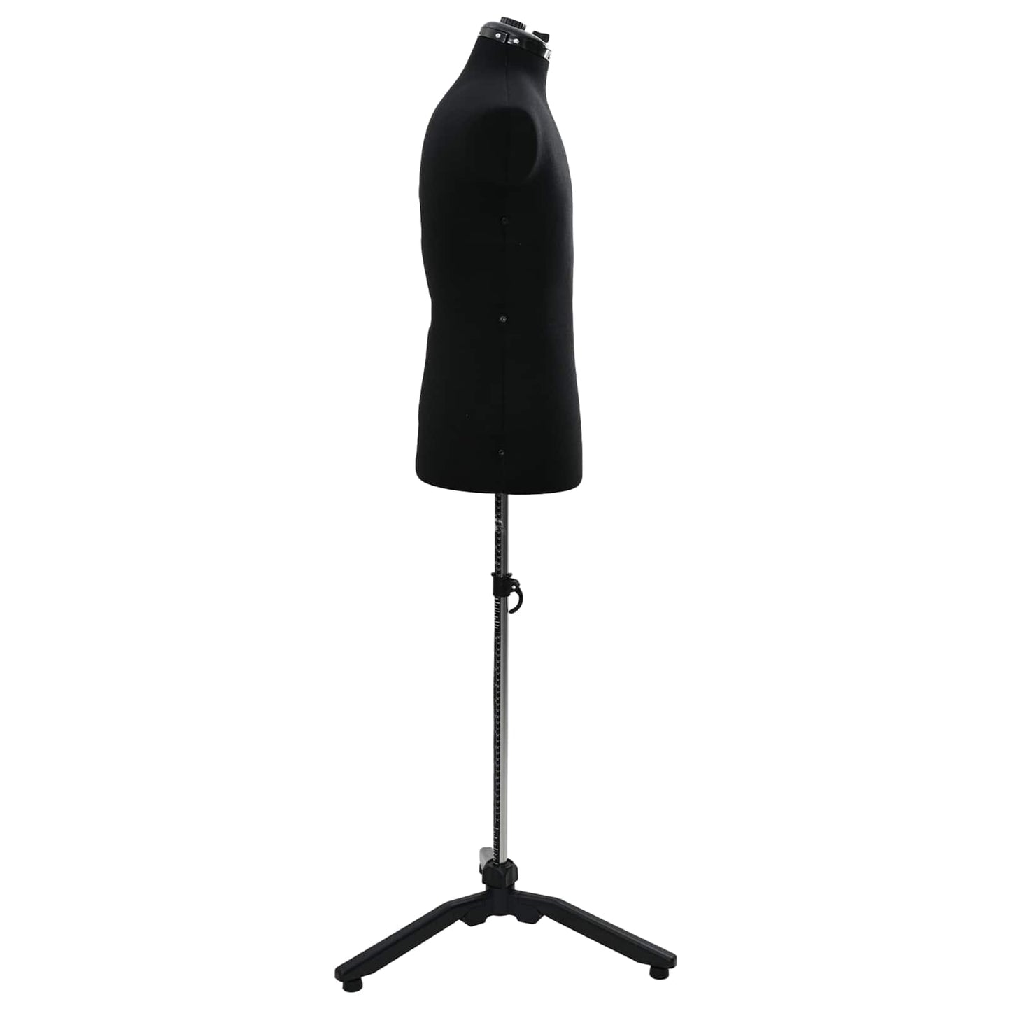 Vidaxl verstelbare jurk vorm vrouwelijk zwart 37.5-45.5 inch stof
