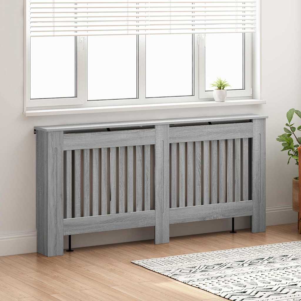 Copriradiatore Vidaxl grigio Sonoma 172 x 19 x 81,5 cm in MDF