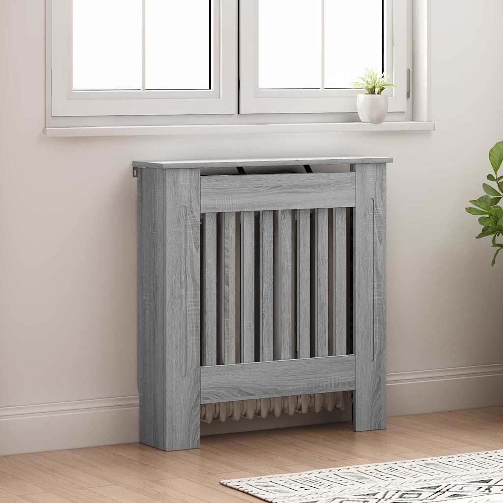 Vidaxl radiatorafdekking grijs sonoma 78 x 19 x 81,5 cm bewerkt hout