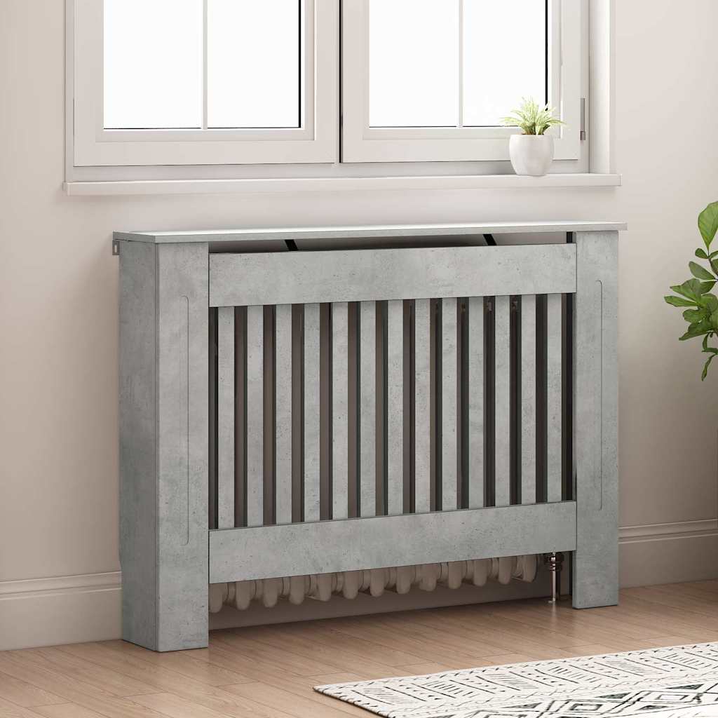 Copriradiatore Vidaxx grigio cemento 112 x 19 x 81,5 cm in multistrato