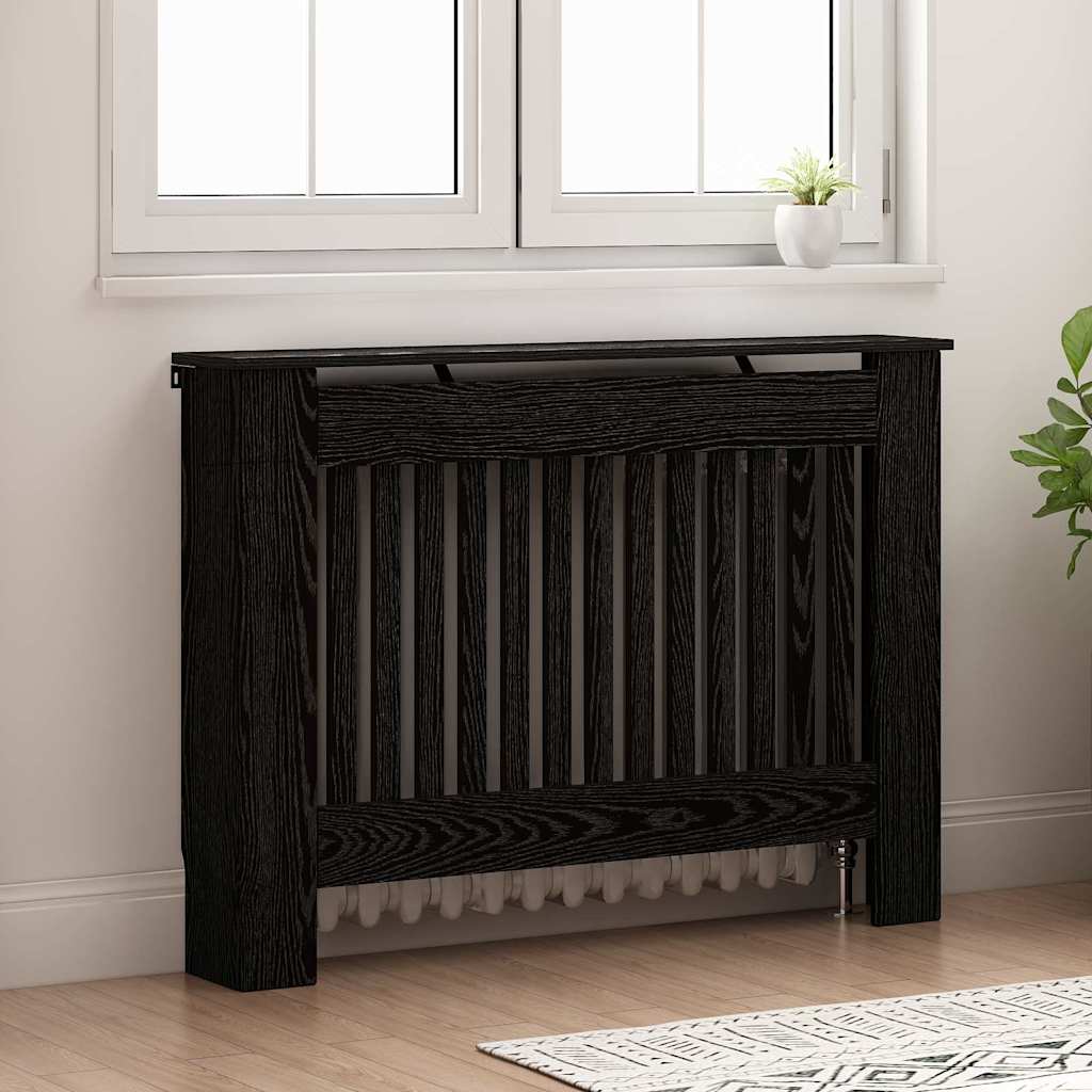 Copriradiatore Vidaxx rovere nero 112 x 19 x 81,5 cm pannelli compositi