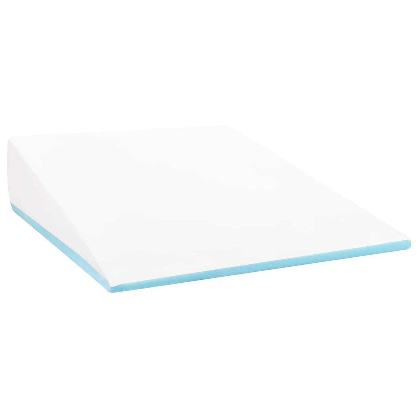 Vidaxl wedge kussen effen wit 69 x 64 x 19 cm