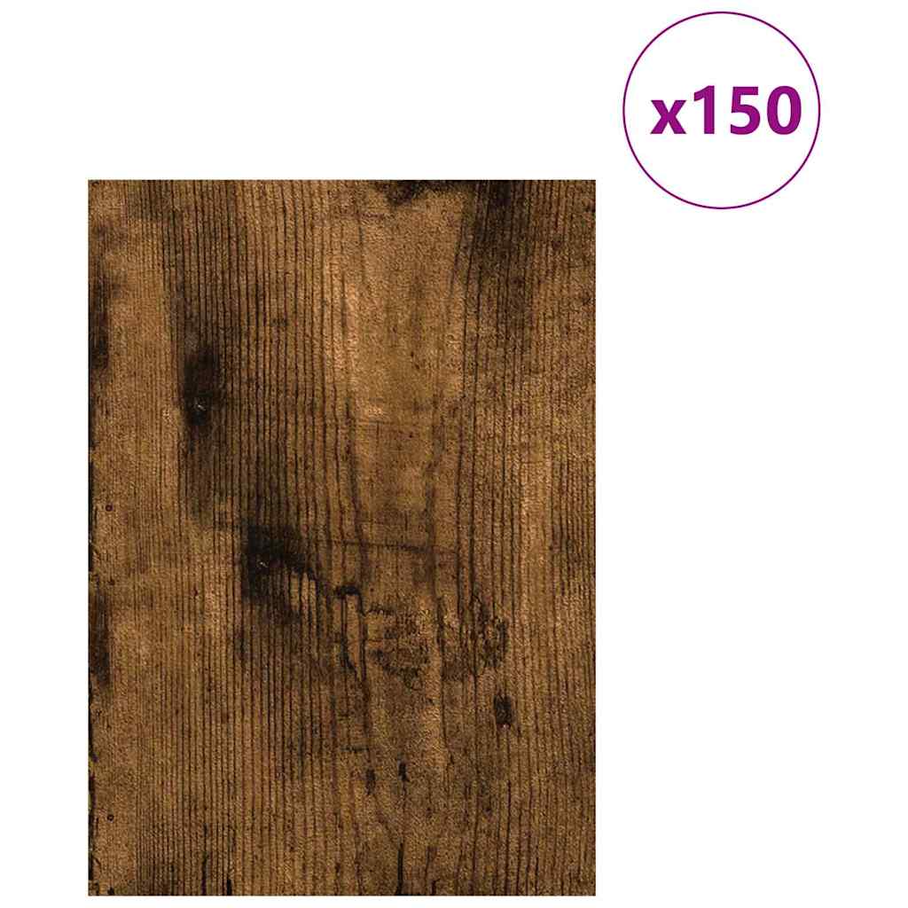 Vidaxl decorpanelen 150 pcs gerookt eiken 21 x 30 x 0,27 cm