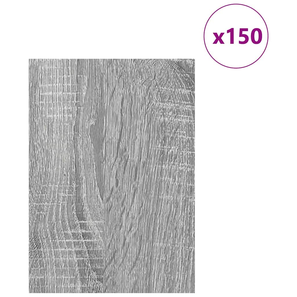 Vidaxl decorpanelen 150 pcs grijs sonoma 21 x 30 x 0,27 cm