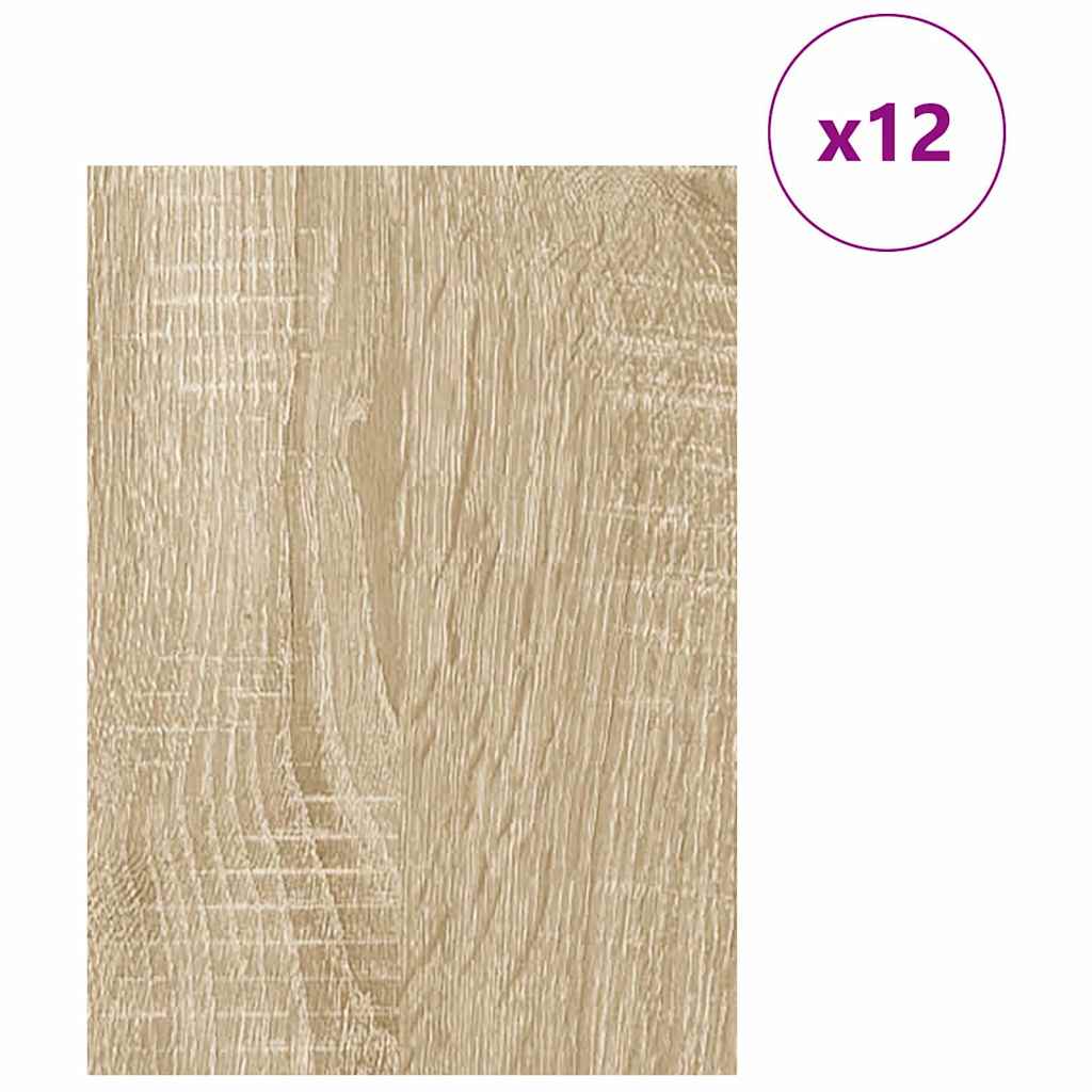 Vidaxl decorpanelen 12 pcs sonoma eiken 30 x 42 x 0.27 cm bewerkt hout