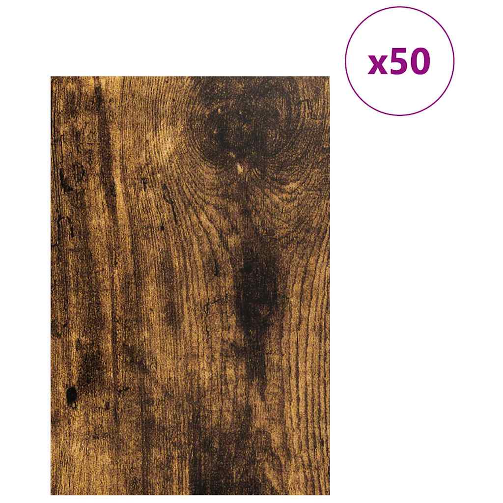 Vidaxl decorpanelen 50 pcs gerookt eiken 40 x 60 x 0.27 cm