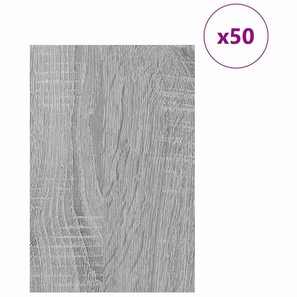 Vidaxl decorpanelen 50 pcs grijs sonoma 40 x 60 x 0.27 cm bewerkt hout