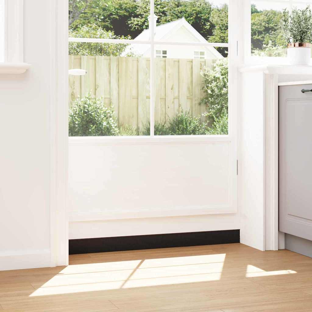 Vidaxl schroefbare deurborstelafsluitingen 6 pcs bruin 100 cm