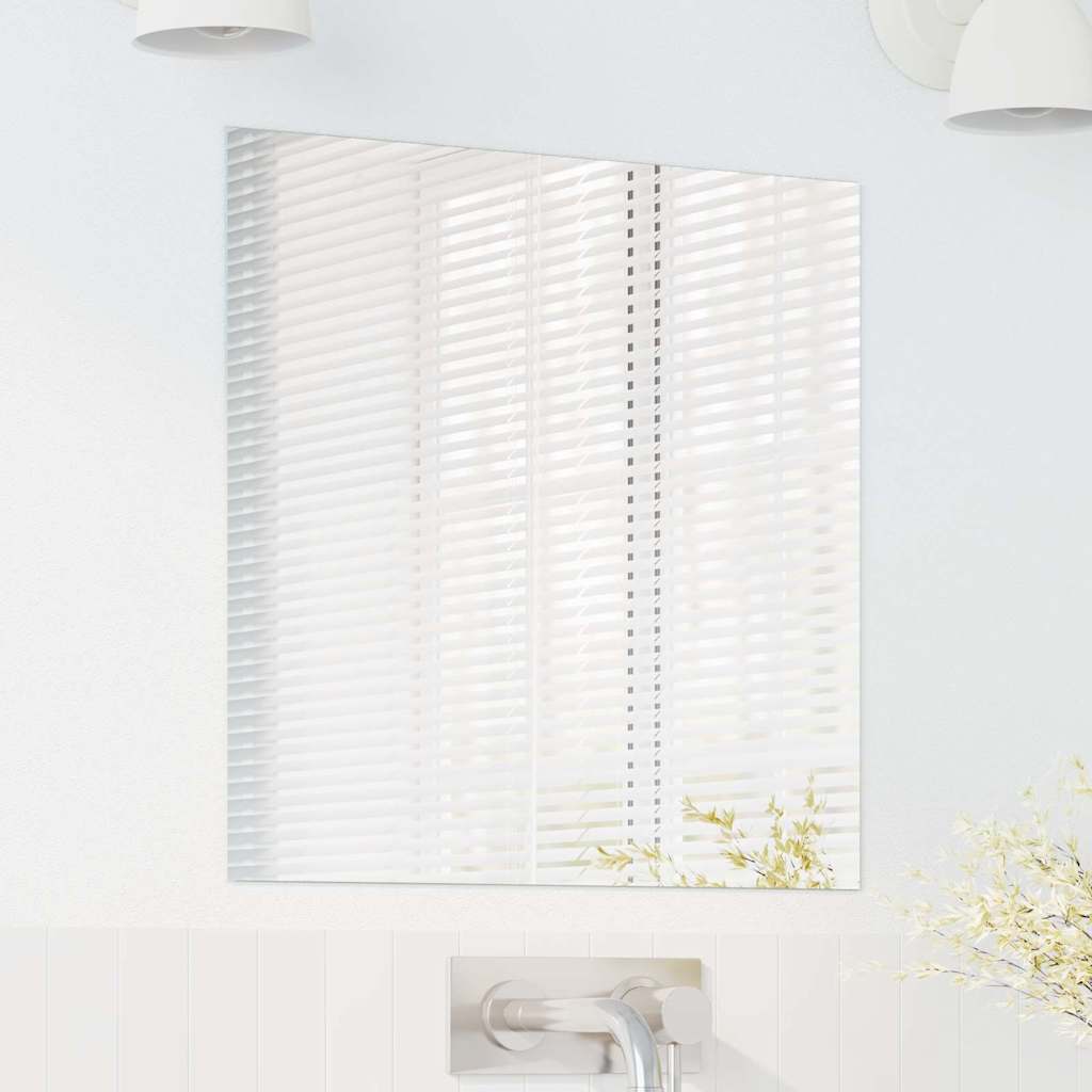 Vidaxl wandspiegel vierkant 50 x 50 cm gehard glas