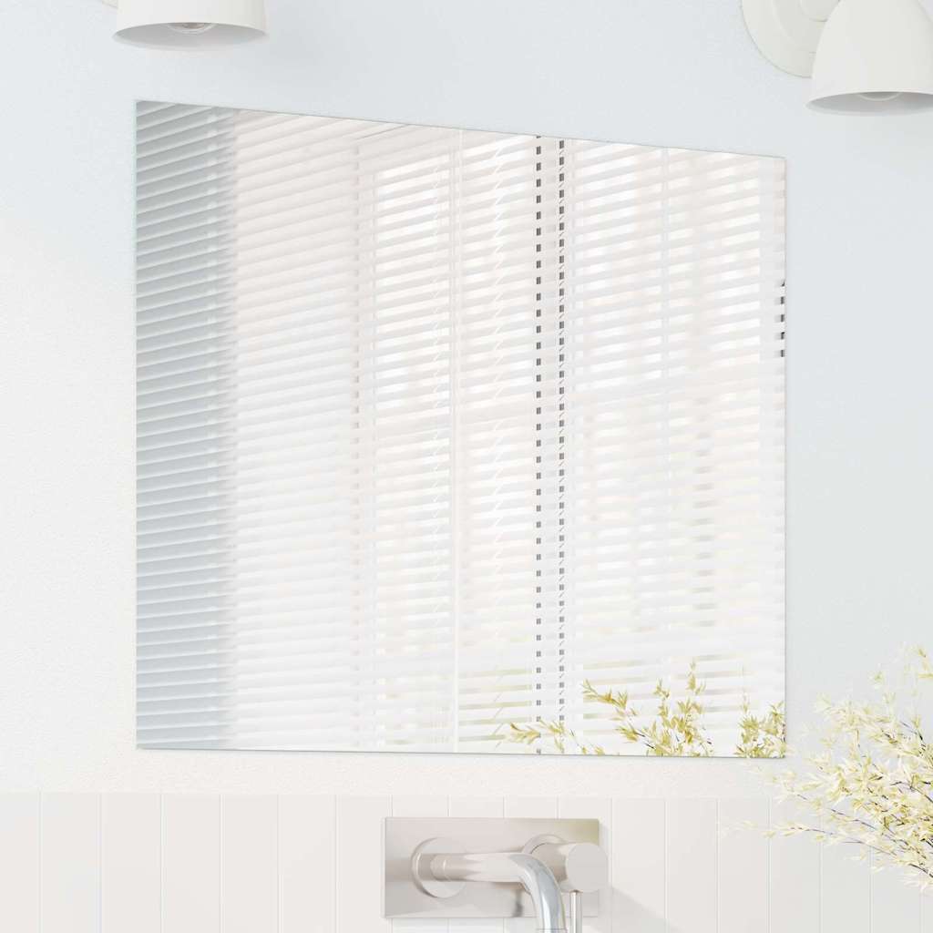 Vidaxl wandspiegel vierkant 60 x 60 cm gehard glas